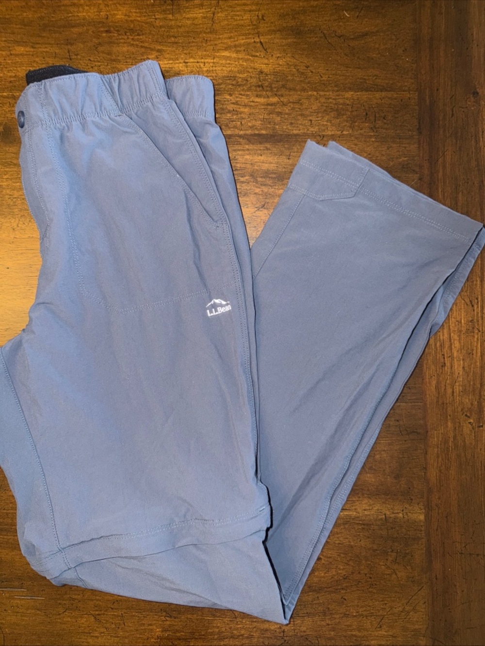 LL Bean Trail Convertible Pants Shorts Kids 16 Reg Gray Hiking Outdoor